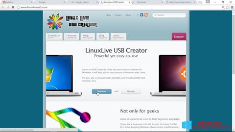 સ્ક્રીનશૉટ LinuxLive USB Creator Windows 8