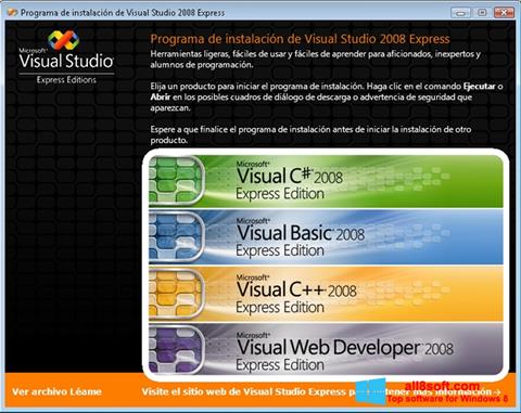 સ્ક્રીનશૉટ Microsoft Visual Studio Express Windows 8