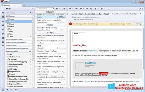 સ્ક્રીનશૉટ Opera Mail Windows 8