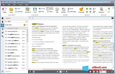 સ્ક્રીનશૉટ ABBYY PDF Transformer Windows 8