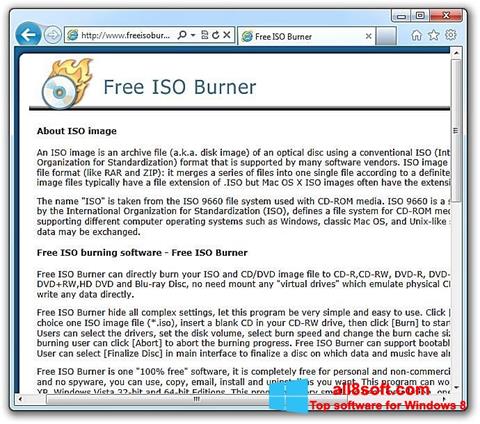 સ્ક્રીનશૉટ ISO Burner Windows 8