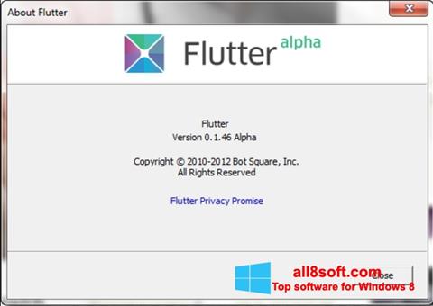 સ્ક્રીનશૉટ Flutter Windows 8