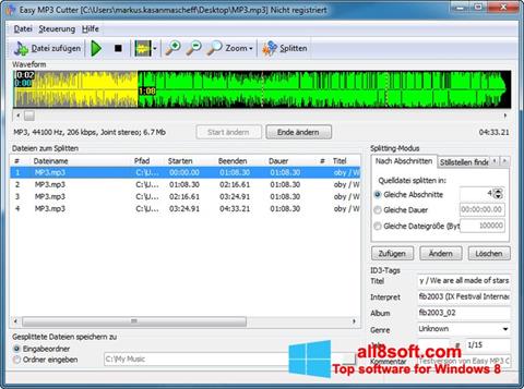 સ્ક્રીનશૉટ MP3 Cutter Windows 8
