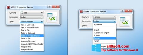 સ્ક્રીનશૉટ ABBYY Screenshot Reader Windows 8