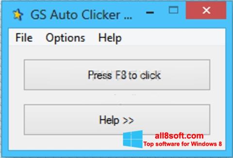સ્ક્રીનશૉટ GS Auto Clicker Windows 8
