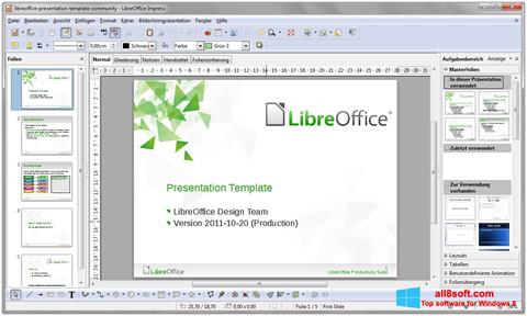 સ્ક્રીનશૉટ LibreOffice Windows 8