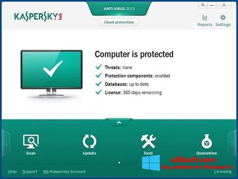 સ્ક્રીનશૉટ Kaspersky AntiVirus Windows 8