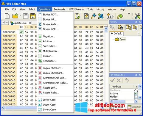 સ્ક્રીનશૉટ Hex Editor Neo Windows 8