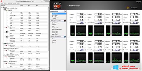 સ્ક્રીનશૉટ AMD Overdrive Windows 8