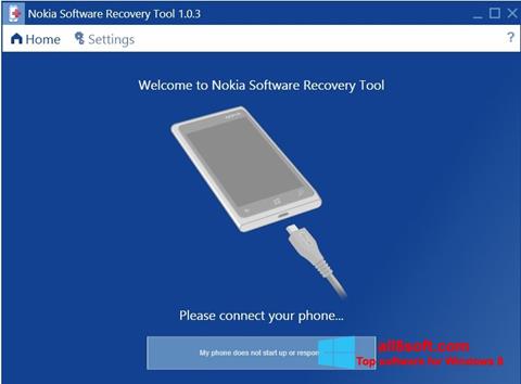 સ્ક્રીનશૉટ Nokia Software Recovery Tool Windows 8
