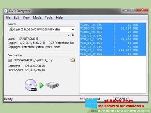 સ્ક્રીનશૉટ DVD Decrypter Windows 8