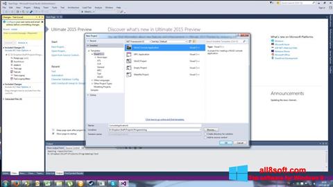 સ્ક્રીનશૉટ Microsoft Visual Basic Windows 8
