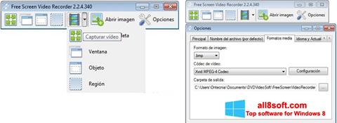 સ્ક્રીનશૉટ Free Screen Video Recorder Windows 8