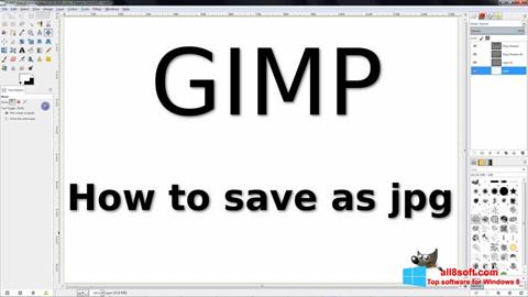 સ્ક્રીનશૉટ GIMP Windows 8