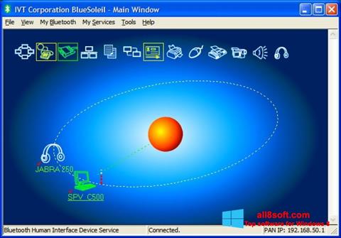 સ્ક્રીનશૉટ BlueSoleil Windows 8