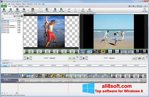 સ્ક્રીનશૉટ VideoPad Video Editor Windows 8
