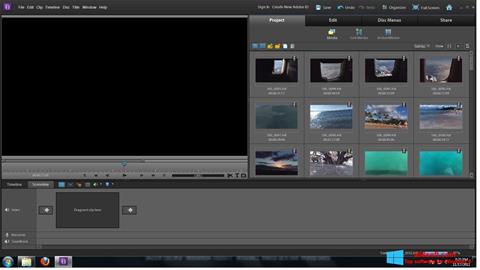 સ્ક્રીનશૉટ Adobe Premiere Elements Windows 8