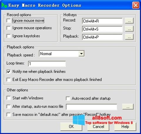 સ્ક્રીનશૉટ Easy Macro Recorder Windows 8