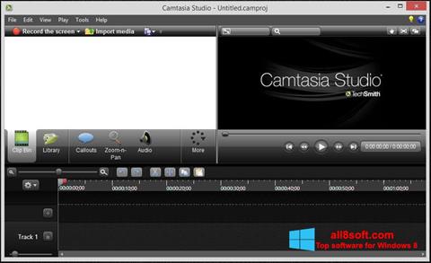 સ્ક્રીનશૉટ Camtasia Studio Windows 8