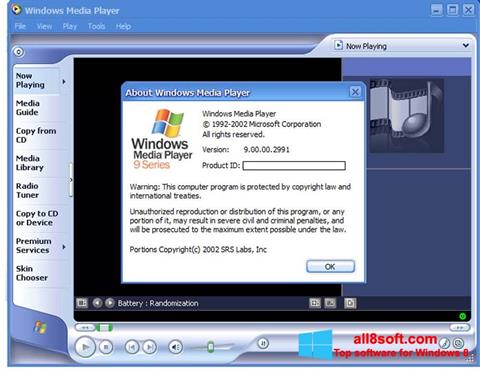 સ્ક્રીનશૉટ Windows Media Player Windows 8