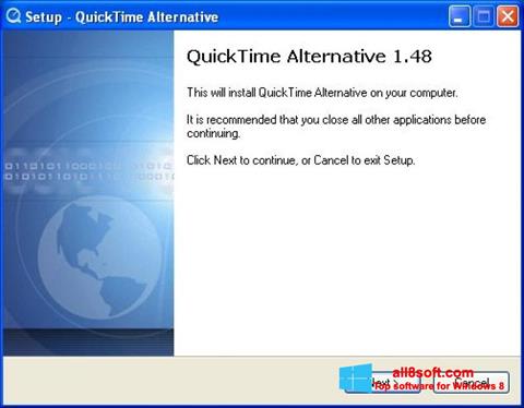 સ્ક્રીનશૉટ QuickTime Alternative Windows 8